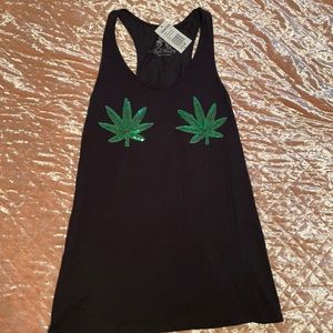 Black tank top